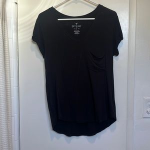 Simple black tee